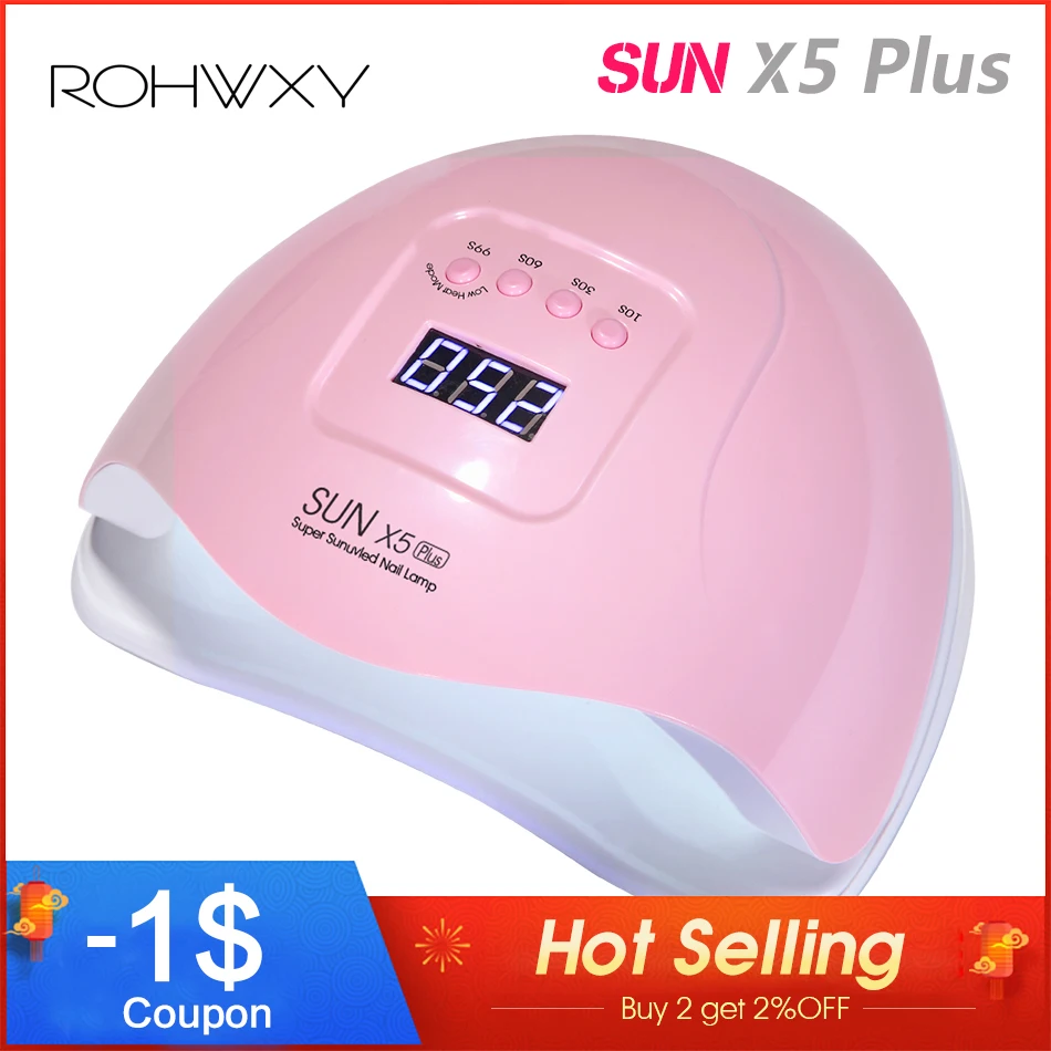 Светодиодный светильник для ногтей ROHWXY SUN X5 сушилка гель-лака СВЕТОДИОДНЫЙ