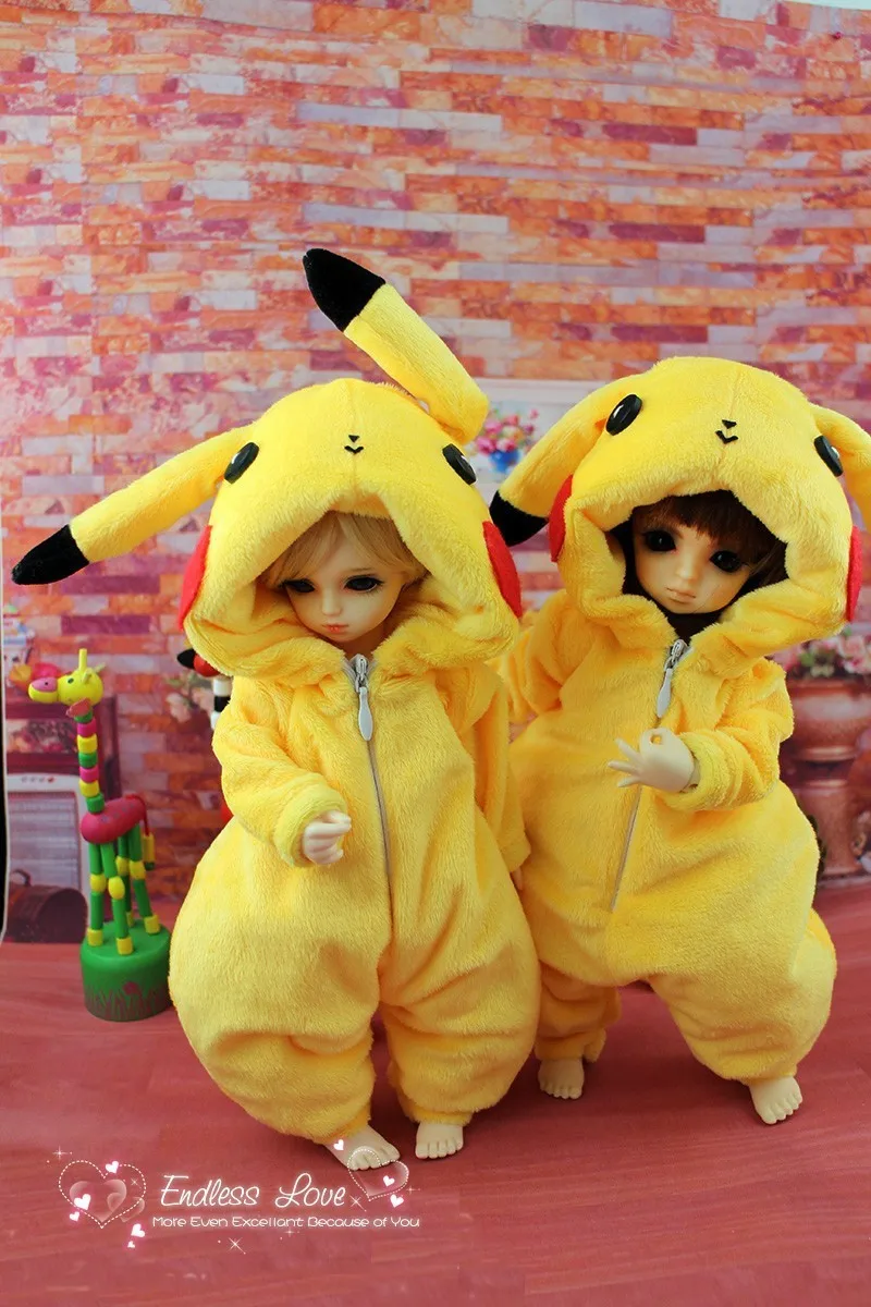 

Lovely Animal Pajamas Animal Outfit for BJD Doll 1/6 YOSD Doll Clothes ALB1