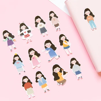 

character gril stickers Journal planner decoration stickers pack