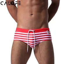 CALOFE Новые мужские плавки пуш-ап в полоску, мужские плавки, мужские плавки, пляжные шорты Плавки, пляжные плавки