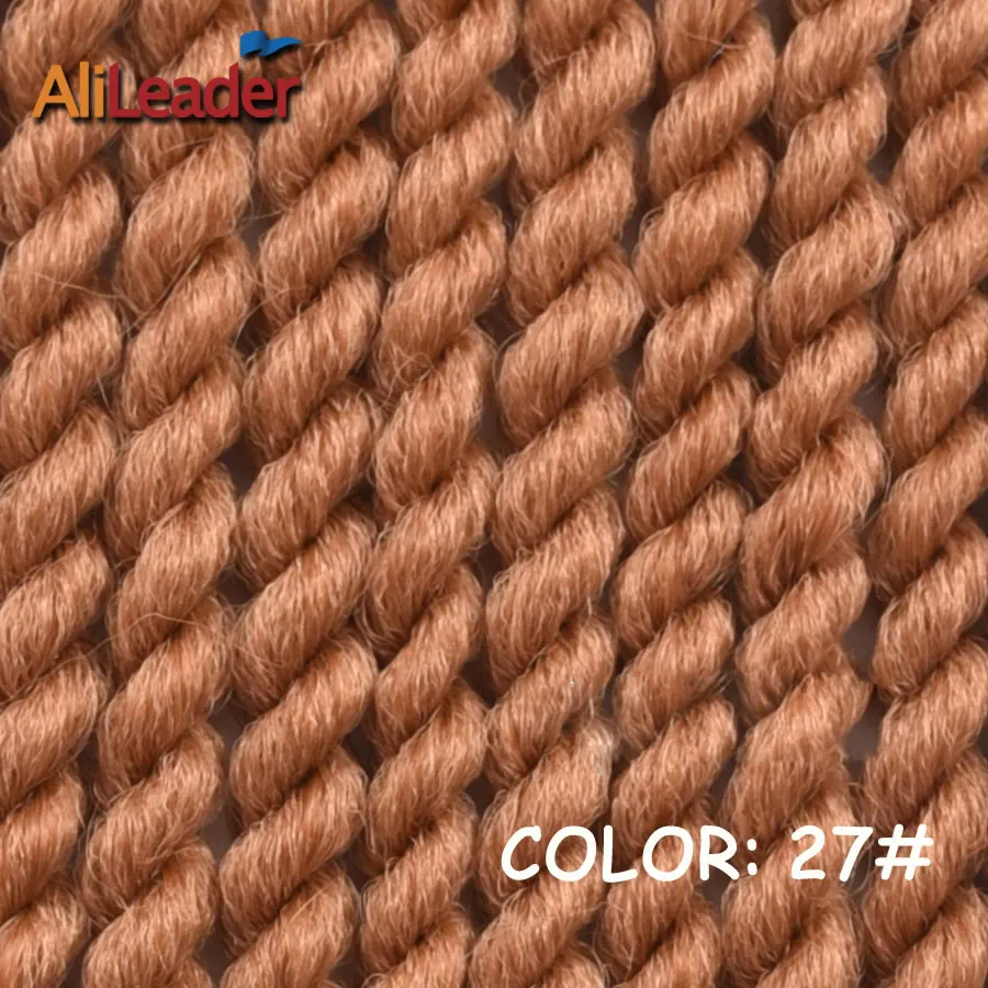 AliLeader 1-10 шт Гавана Twist Crotchet Braid 12strand плетение волос для афро-американских черных женщин афро Твист Синтетические волосы - Цвет: #27