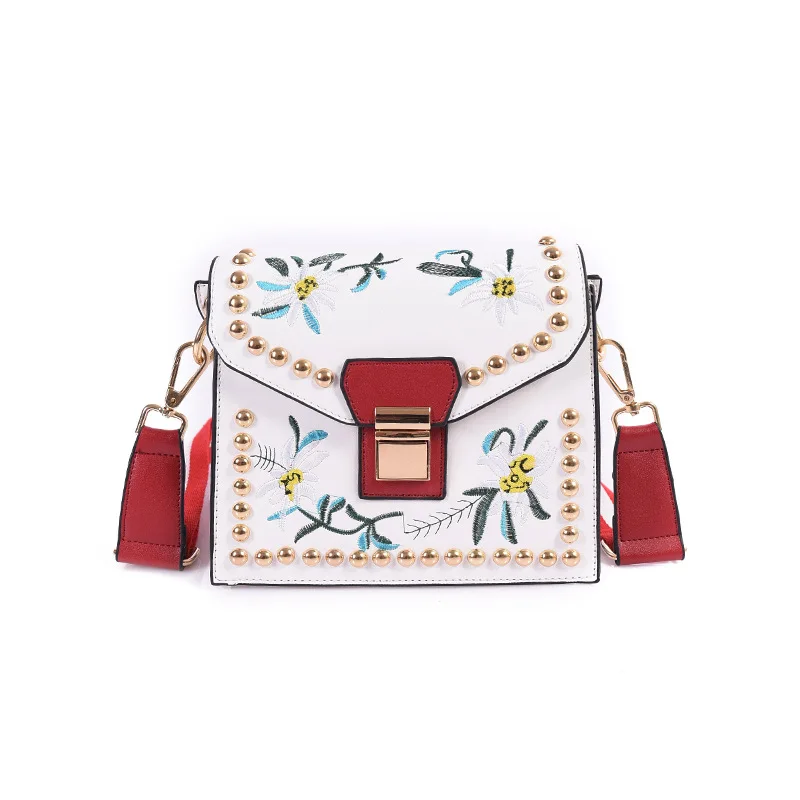 2017 Fashion Designer Bird Embroidered Retro Ladies Casual Tote Handbag Women s Crossbody Shoulder Bag Messenger