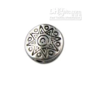 900 шт. тибетский серебряный Цветочный Круглый Spacer бисера a10793