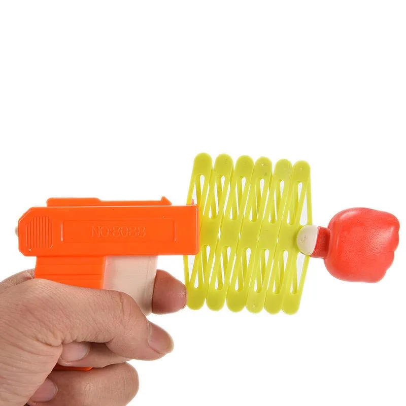

2020 New Arrival Funny Plastic Party Festival Gift Child Kids Toy Retractable Fist Shooter Trick Toy Gun For Fun