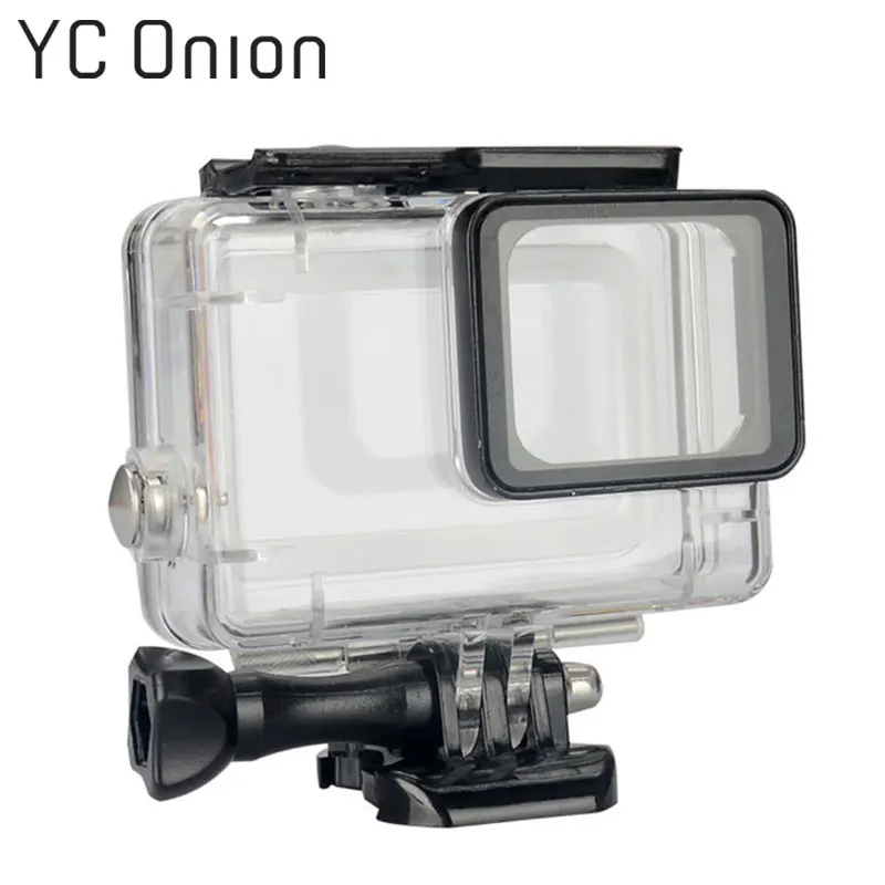 Kopen Waterdichte Bescherming Behuizing Case Duiken 45 m Beschermende Voor Gopro Hero 7 6 Hero 5 Go Pro 7 6 5 zwart Sport Camera Accessoires