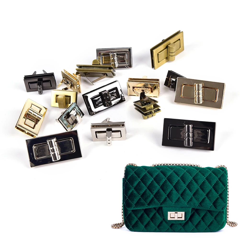 Metal DIY Bag Twist Lock Clasp Turn Lock For bag Snap Lock Purse Bag