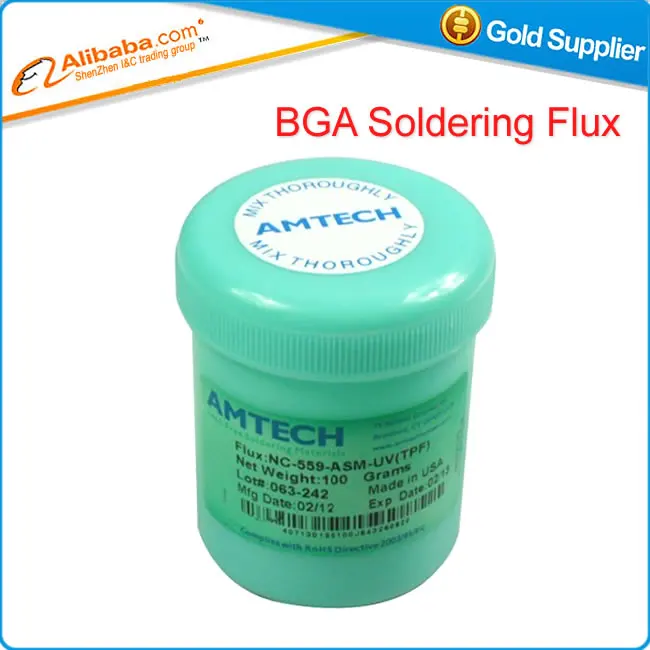 

Free Shipping Hot sell bga Consumables Lead Free No Clean Solder Paste Flux Original Amtech NC-559-ASM-UV(TPF) 100g
