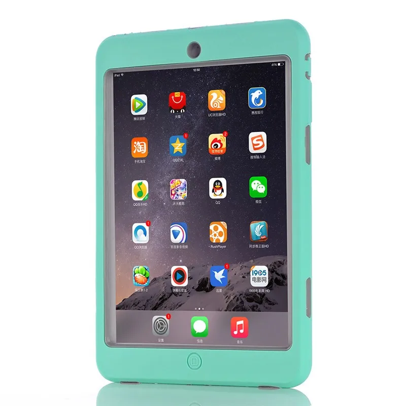 Eco-friendly Baby Safe Case For Apple IPad Mini Case Kids Shockproof TPU PC Tablet Case For IPad Mini 2 Mini 3 Mini 1 Cover (7)