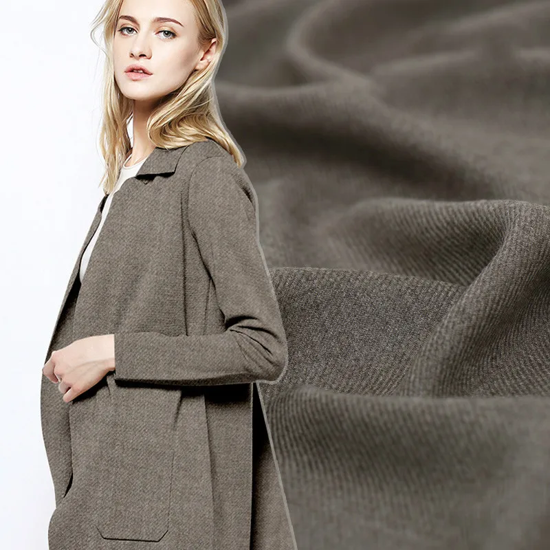 

Custom twill wool cloth super soft and delicate wild wool fabric autumn and winter clothing diy temperament suit skirt cloth