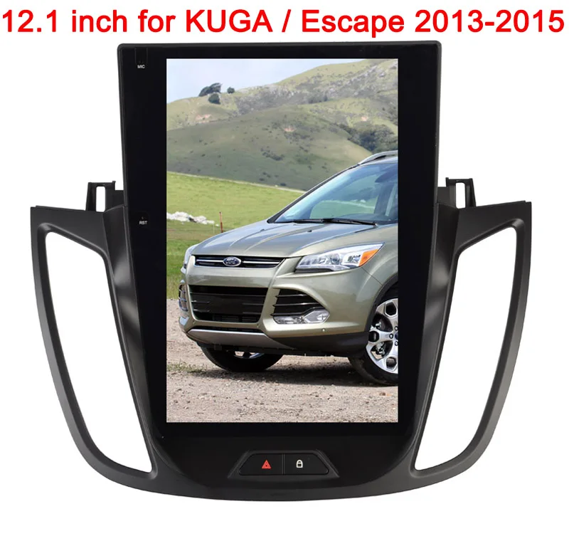 

12.1inch touch screen tesla style android 7.1 car dvd gps player for FORD KUGA Escape 2013-2015 audio auto headunit wifi