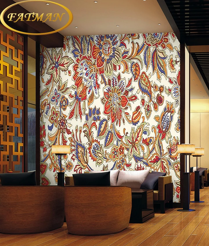 На заказ фото обои 3D абстрактные обои этнический стиль экзотический узор Обои фреска спальня диван фон Фреска