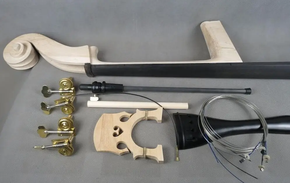 3/4 Upright Bass partneck,fingerboard,bridge,tailpiece,Machine head