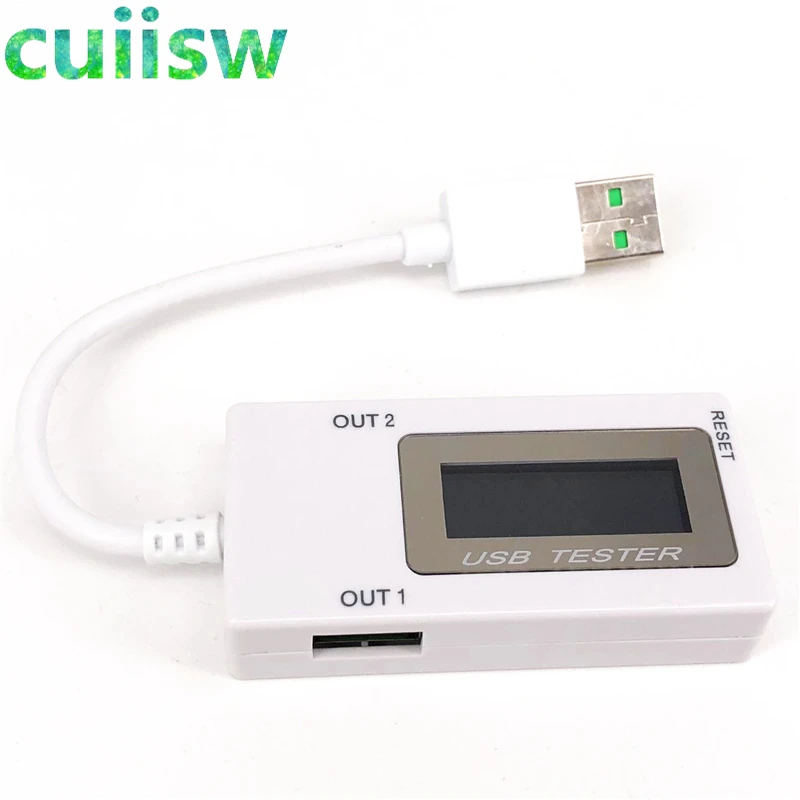 Мини двойной USB тестер напряжения тока Амперметр зарядка Тестер монитор порты
