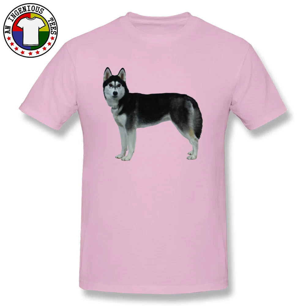 Dog comfortable Father Day Pure Cotton Crew Neck Man Tops T Shirt Fashionable Tops T Shirt On Sale Short Sleeve T Shirt Dog pink
