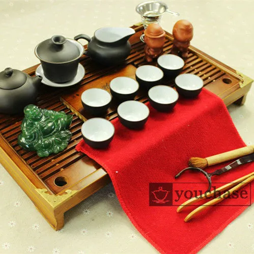 43 см * 28 5.5 твердой древесины чай лоток + известный Исин кунг-фу чайный набор смешно