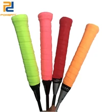 POWERTI 6pcs / lot suhi torbica za tenis lopar prekrivni znoj visoko fleksibilen nosilec overgrip za badminton in teniški lopar