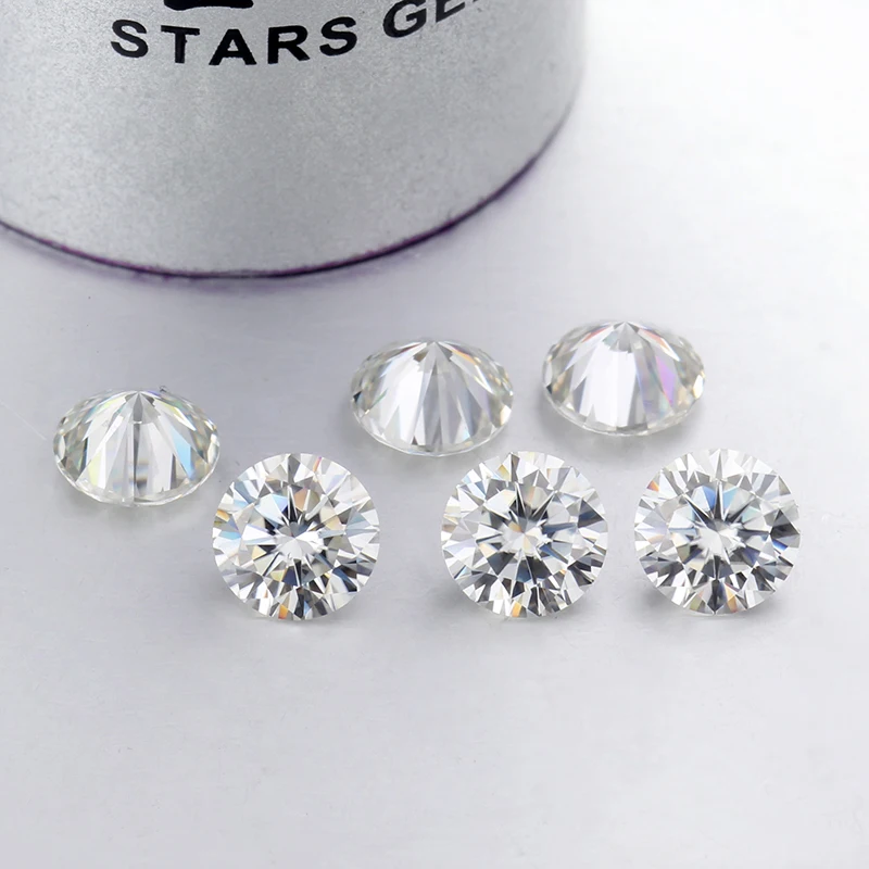 

Top Quality EF Color Round Brilliant Cut 3.5mm 0.2ct Loose Moissanites Gemstone moissanite diamond for jewelry making