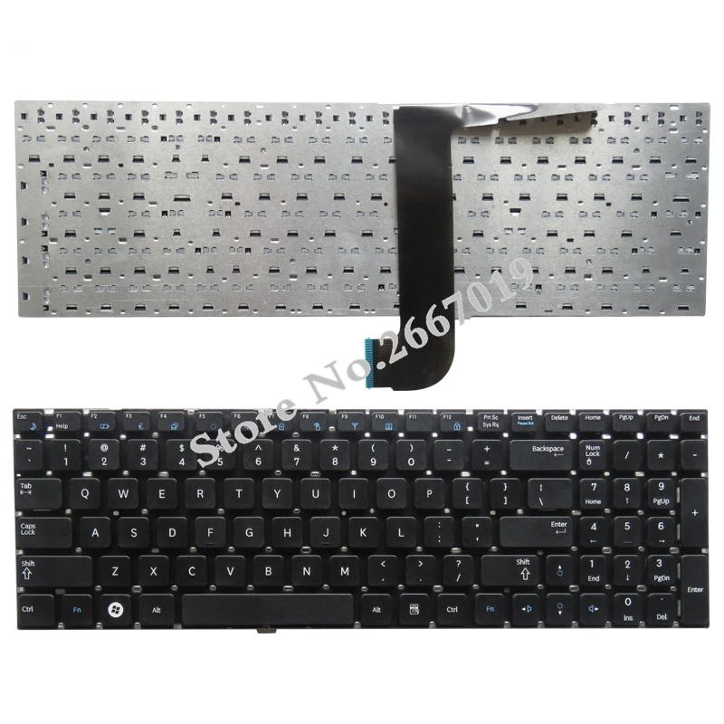 США английский Заменить Клавиатура ноутбука для SAMSUNG NP RC528 RC530 Q530 Q560