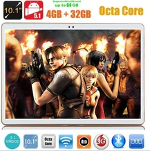 DHL Libre 10 pulgadas tablet pc octa core MTK8752 3G GPS Android 5.1 4 GB/32 gb 1280*800 IPS Pantalla de Doble Cámara de 5.0MP MEDIADOS Phablet