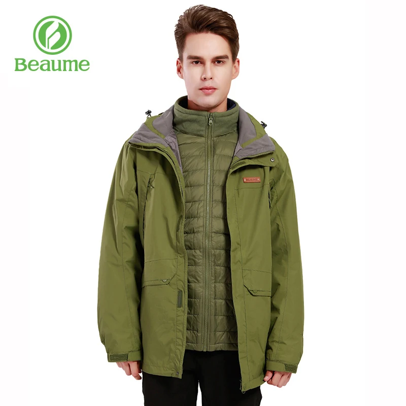 

Beaume Winter Windproof 3 in 1 jacket Thick for Winter Men's Hiking Jacket Coat for Climbing Sports 64061