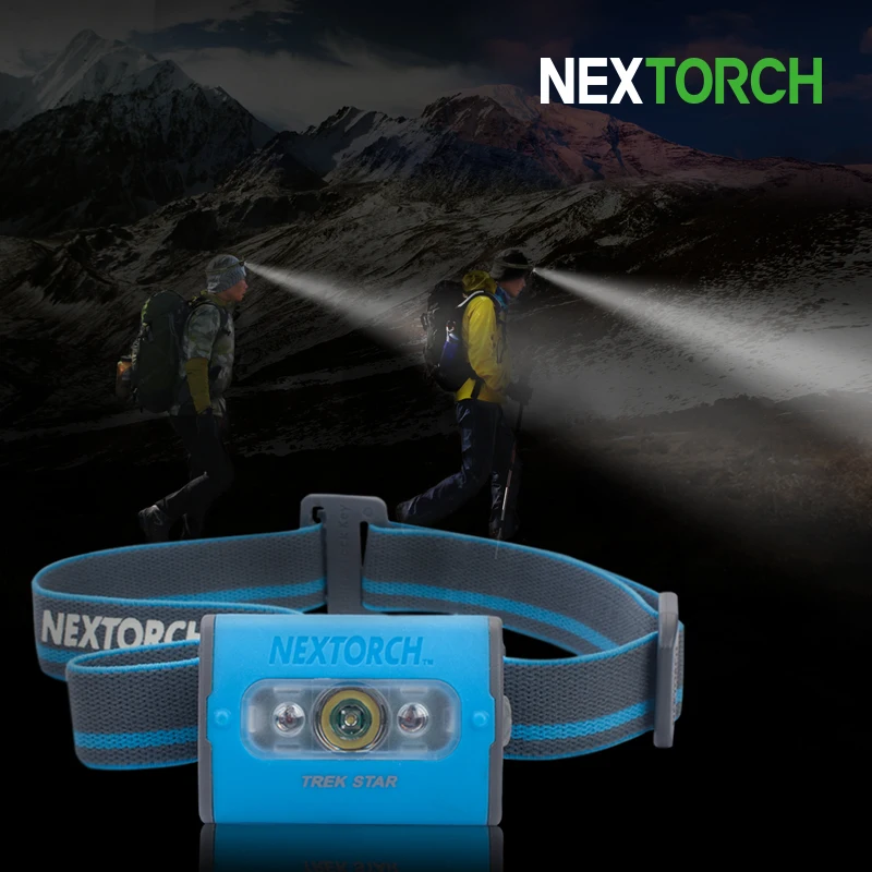 NEXTORCH светодиодный налобный фонарь 220 люмен 3 * AAA Батарея головы налобный фонарь высокое Мощность белый красный светодиодный SOS кемпинговый