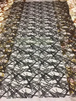 

Glitter Mesh Fabric DiuDiu-41514 sequins lace Fabric For Dress French glitter Lace Fabric High Quality