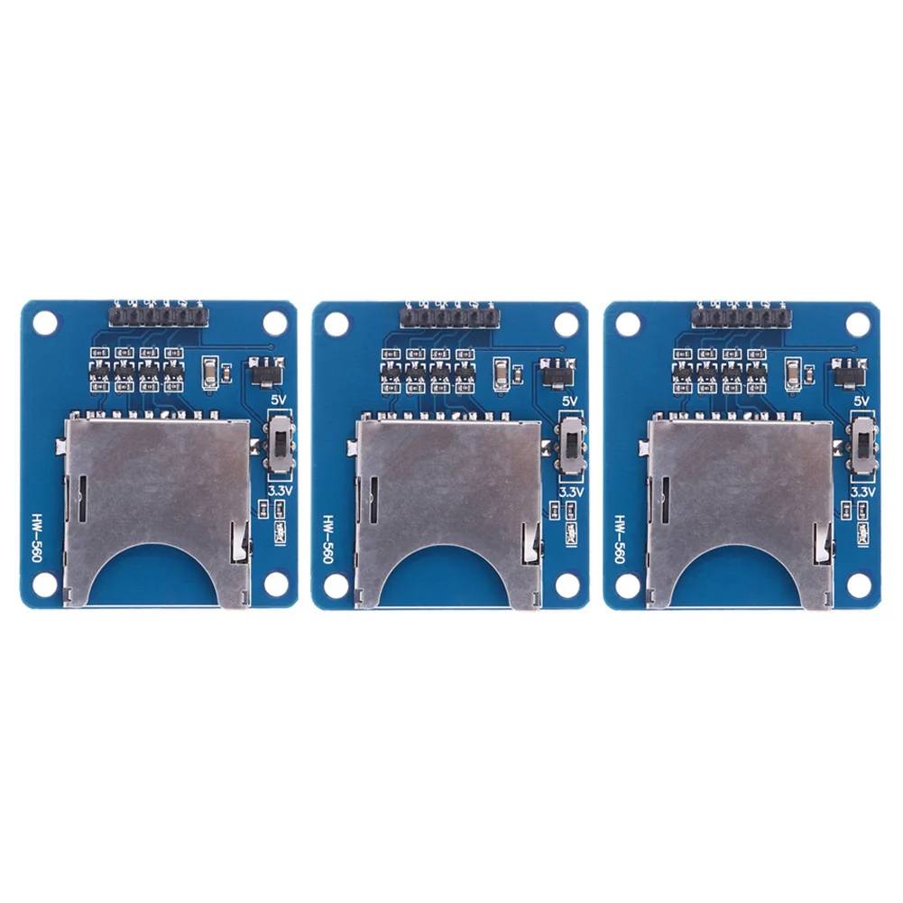 3 шт. 3.3 В/5 В SD/TF слоты 2in1 Двойной Card Reader модуль хранения платы читатель развивающихся доска для Arduino