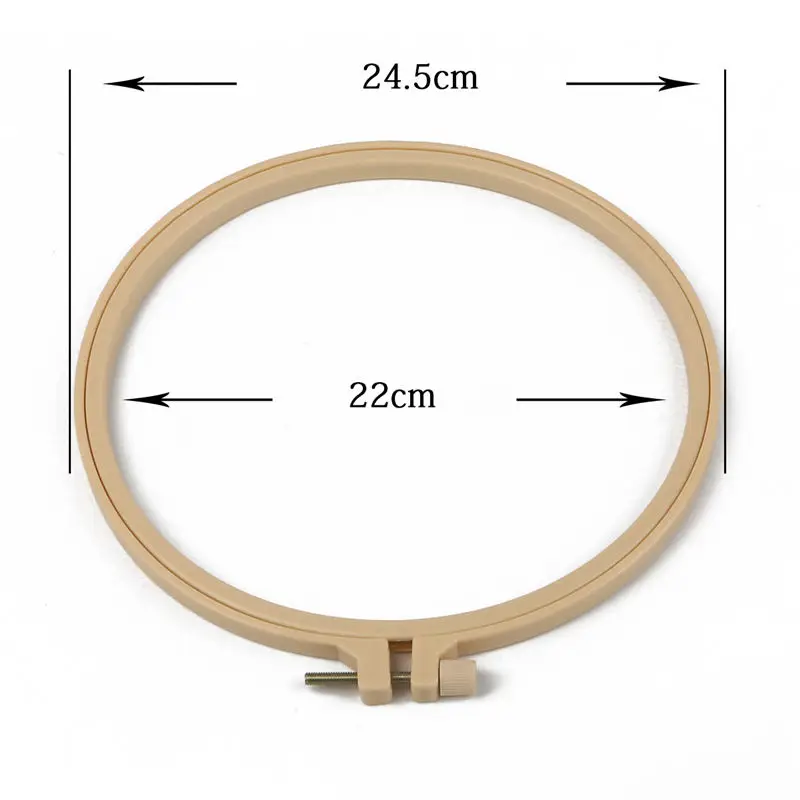 1 шт./лот, 9-27,5 см, пластиковая рамка, кольцо для вышивки, сделай сам, устройство для вышивки крестом, круглая петля, ручные бытовые швейные инструменты - Цвет: 24.5cm