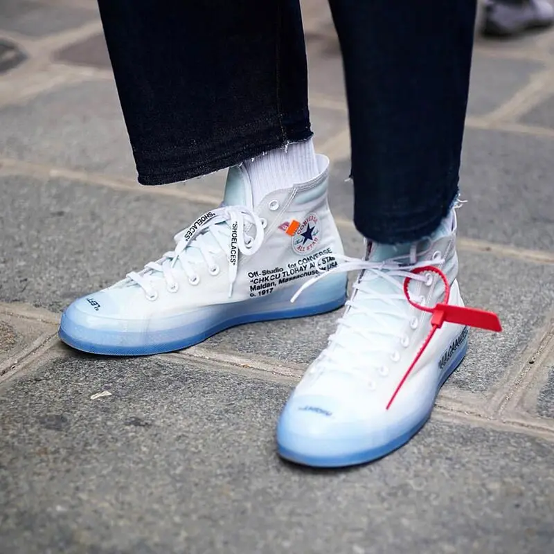 

Transparent high-top canvas shoes Men's canvas lace high-top casual shoes Men's and women's sports shoes Vulcanized canvas shoes