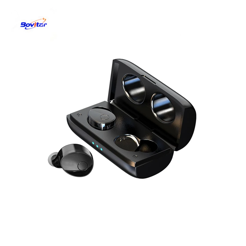 

Bovitar 3D Sound Bluetooth V5.0 Earphone TWS Wireless Earbud With Charge Case Sport IPX5 Waterproof Noise Reduction Headset