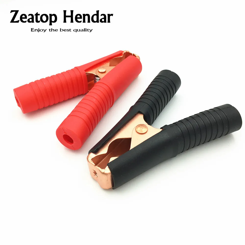 20Pcs 100A Car Alligator Clips Battery Clamps Crocodile Clip Red+Black