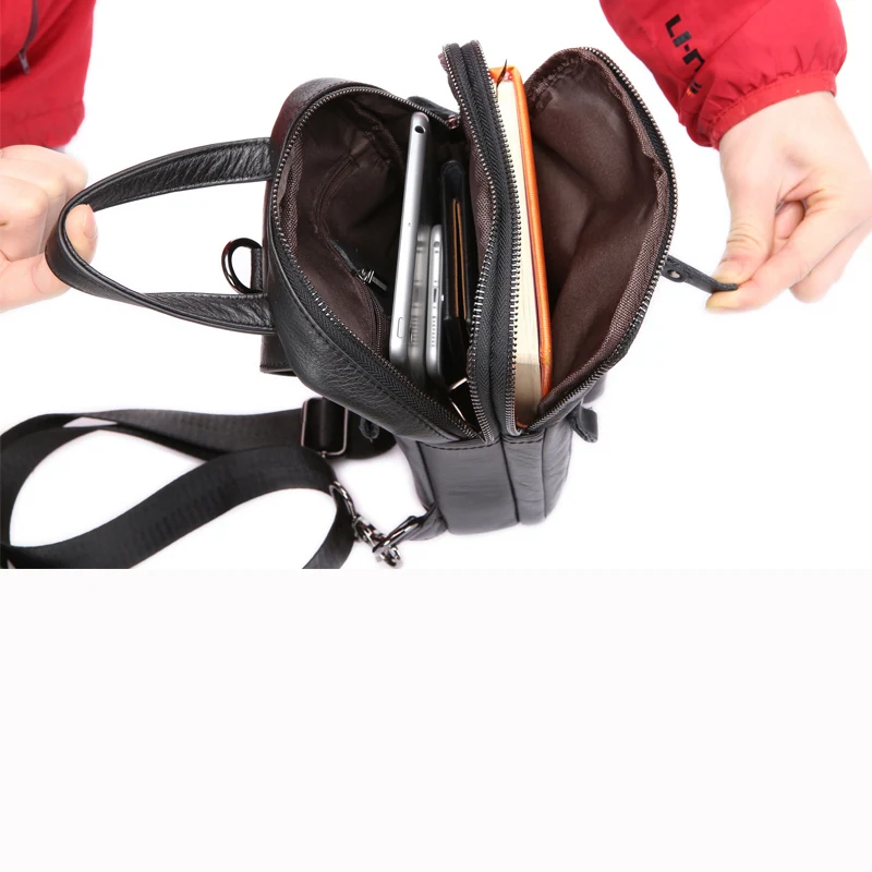 mva aba de couro genuíno Material : Cowhide Genuine Leather Chets Bag Shoulder Bag Sling