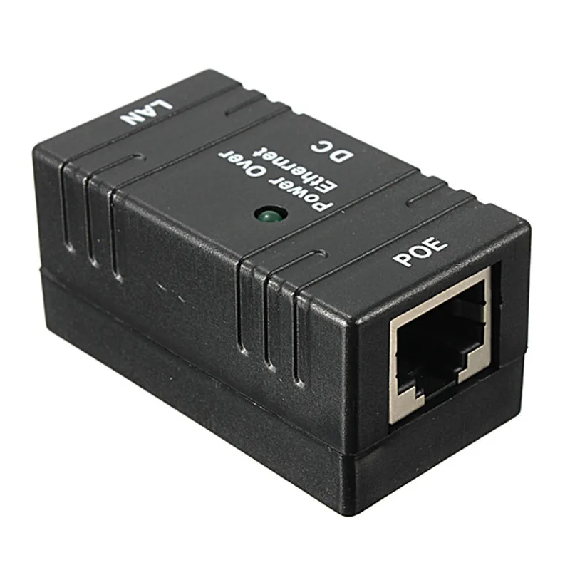 Passive POE Power Over RJ 45 Injector Splitter Wall Mount