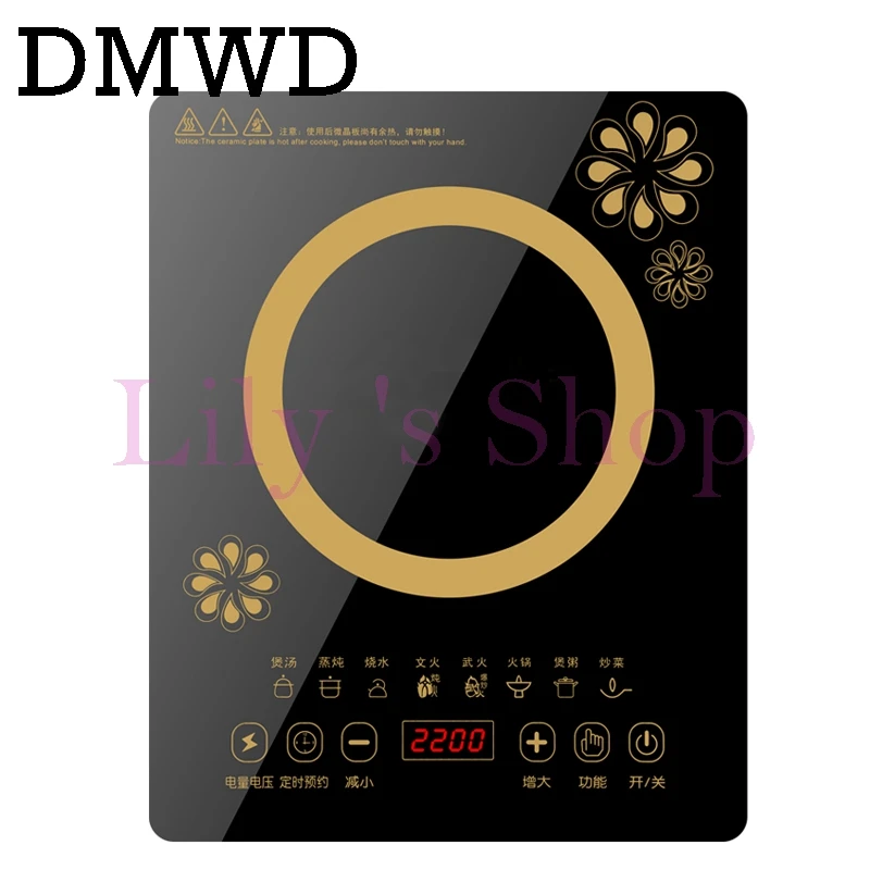 DMWD Electric induction Cooker Household waterproof panel boiler hot pot cooking stove
