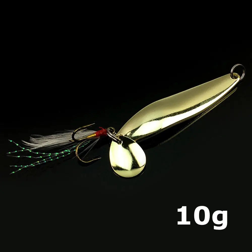 FUZXC New 5g 7g 10g 13g Spoon Spinner Fishing Lure Sequin jig Artificial Pesca Luminou Wobbler Fly Fishing Tackle Tool Hard Bait - Цвет: 07