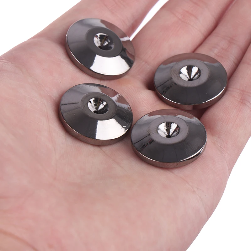 

Speaker Balck Desk Feet Base Shoes 4pcs For Pad Pro Stainless Steel CD Amplifier Isolation HiFi Floor Stand Speaker Spike