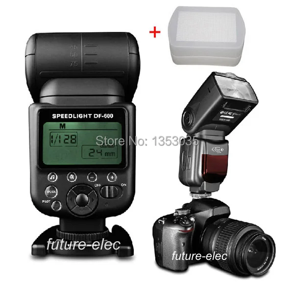 Free Shipping Stander Df600 Flash Light Speedlight Speedlite For Canon