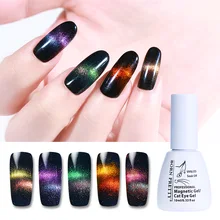 BORN PRETTY Holographic Chameleon Magnetic Cat Eye Gel UV Led Gel Polish Manicure Soak Off Lacquer DIY Black Base Needed
