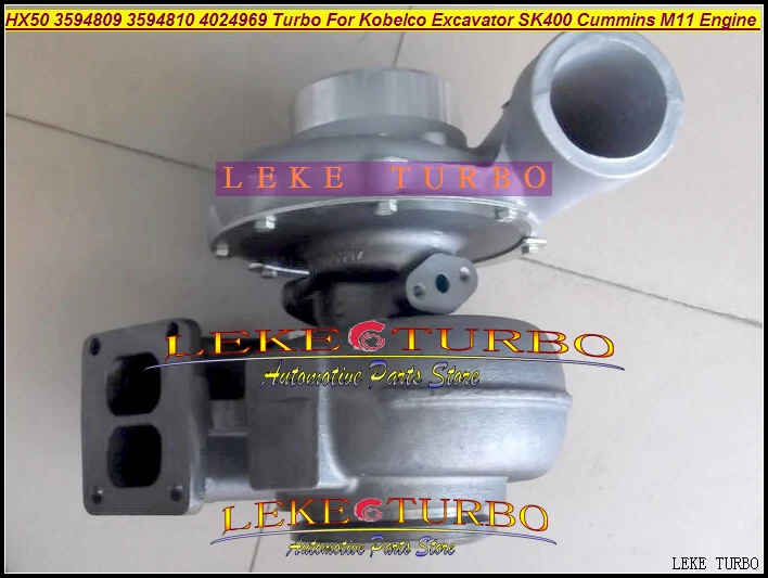 - HX50 3594809 3594810 4024969 Turbocharger 3594809 3594810 For Kobelco Excavator SK400 Cummins Truck Diesel M11 10.9L (1)