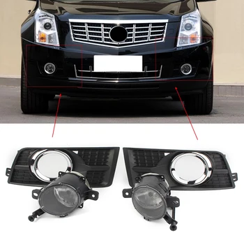 

Front Bumper Fog Lamps Driving Lights Assembly with Covers For Cadillac SRX 2010 2011 2012 2013 2014 2015 2016 RH&LH