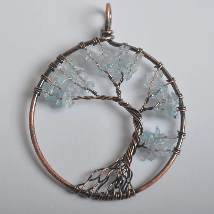 Lucky Handmade Tree of life Blue Stone 