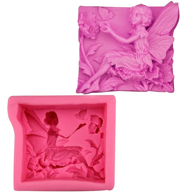 

Angel Flower Shape Silicone molds, soap mold candles ,butterfly form for soap ,moulds for soap making wholesale