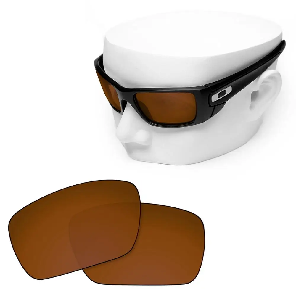 

OOWLIT Polarized Replacement Lenses of Brown for-Oakley Fuel Cell Sunglasses