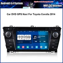 Android Car DVD player for Toyota Corolla 2014 GPS Navigation Multi-touch Capacitive screen,1024*600 high resolution.