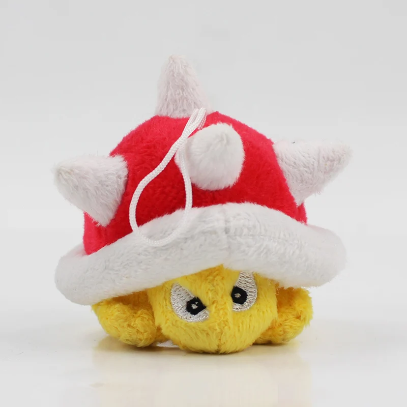 

8cm Super Mario Plush Toy Spiny Shell Koopa Bowser Stuffed Pendant Doll