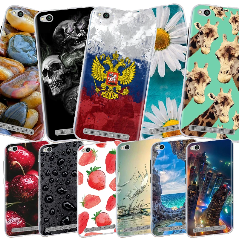 Чехол для Xiaomi Redmi 6A 4A 5A чехол силиконовый 5 Plus из ТПУ Fundas | Мобильные телефоны и