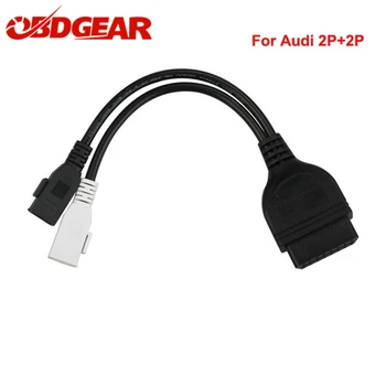 

High Quality For Audi 2P+2P 2x2 Pin To 16 Pin Diagnostic Cable OBD1 OBD2 Connector Adapter For Audi2X2 16 Pin OBD2 Cable