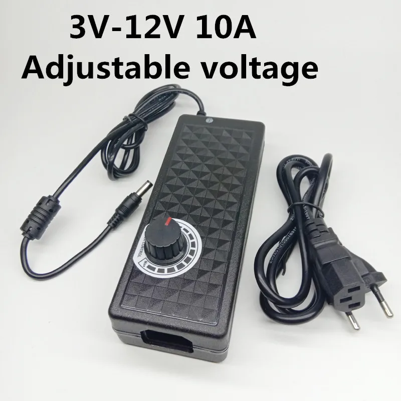 

Adjustable AC to DC 3V-12V 10A universal power adapter voltage Regulated 3V 4V 5V 6V 7V 8V 9V 10V 11V 12V power supply adatpor