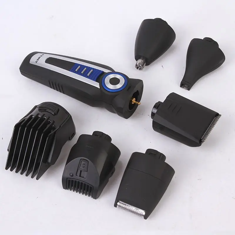 Kemei KM-008 перезаряжаемая машинка для стрижки волос для бритья лица, триммер для носа