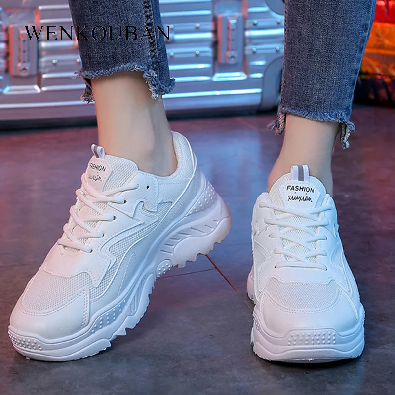 

Fashion Sneakers For Women Trainers Platform Shoes White Sneakers Wedge Mesh Chunky Sneaker Ladies Casual Shoes Zapatillas Mujer
